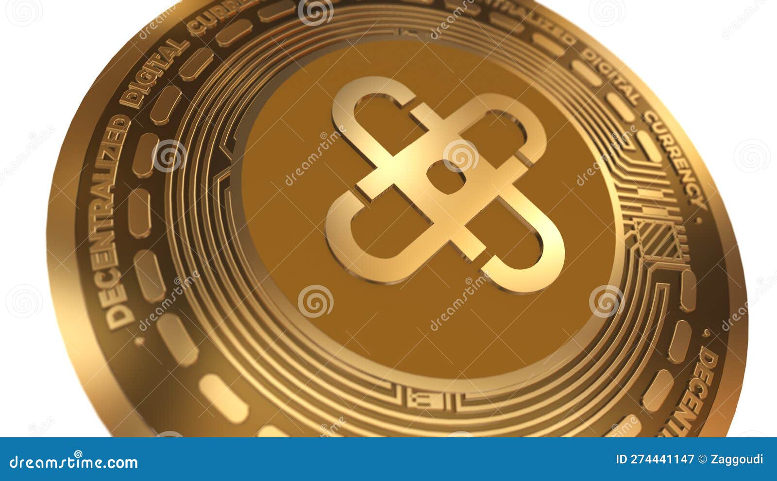 3d render golden bytecoin bcn cryptocurrency coin  close up