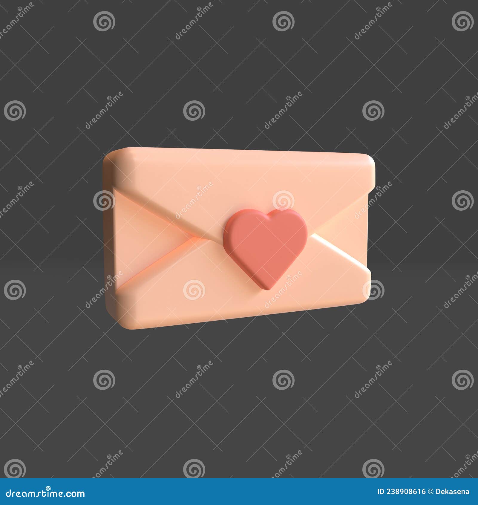 Mini 3D Heart Wax Stamp