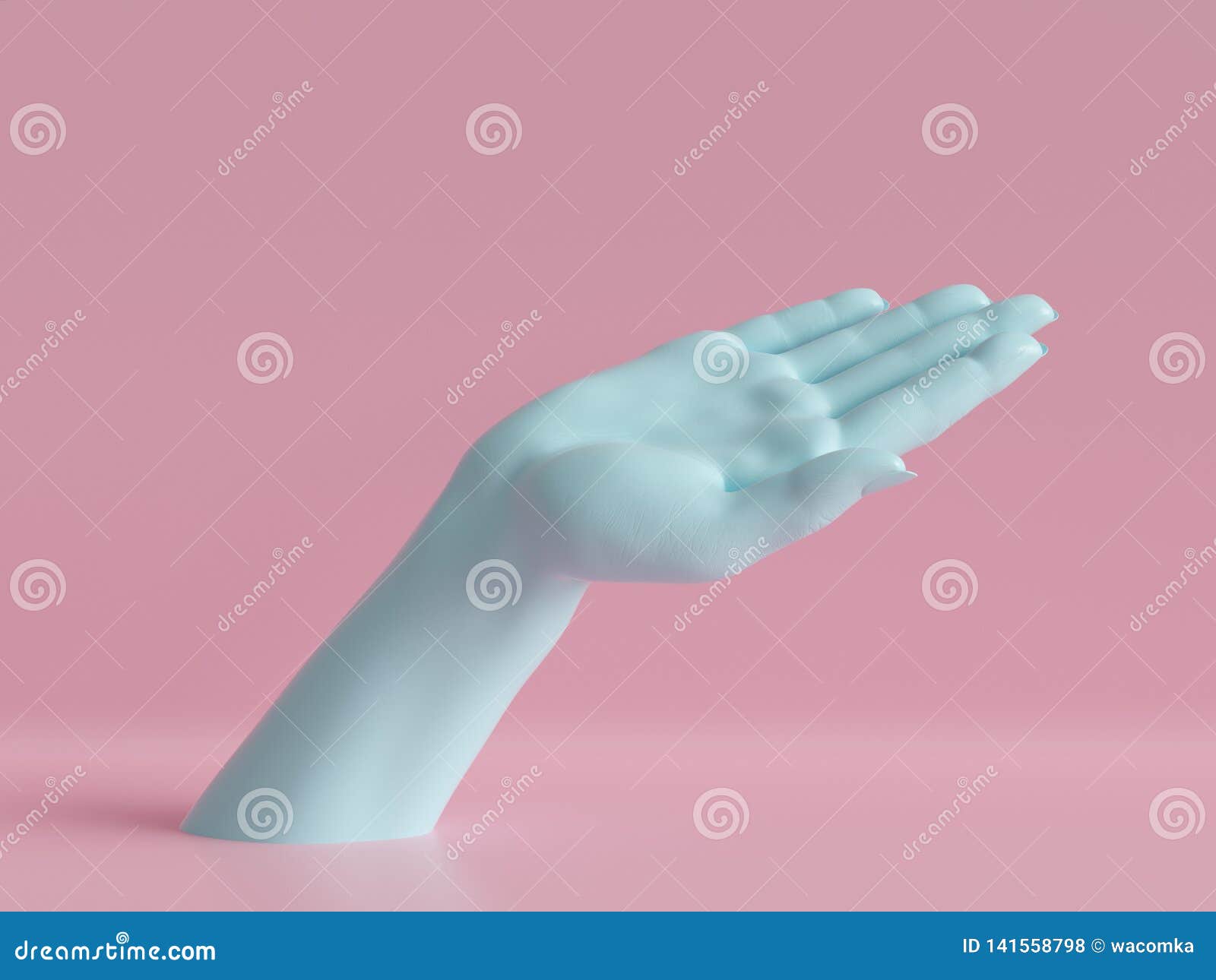 Female Mannequin Hand Display Pink Color 