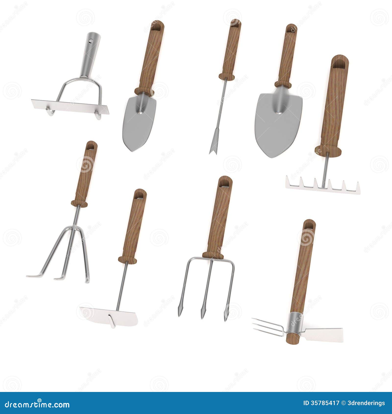 3d Render Of Garden Tools Royalty Free Stock Photography ...