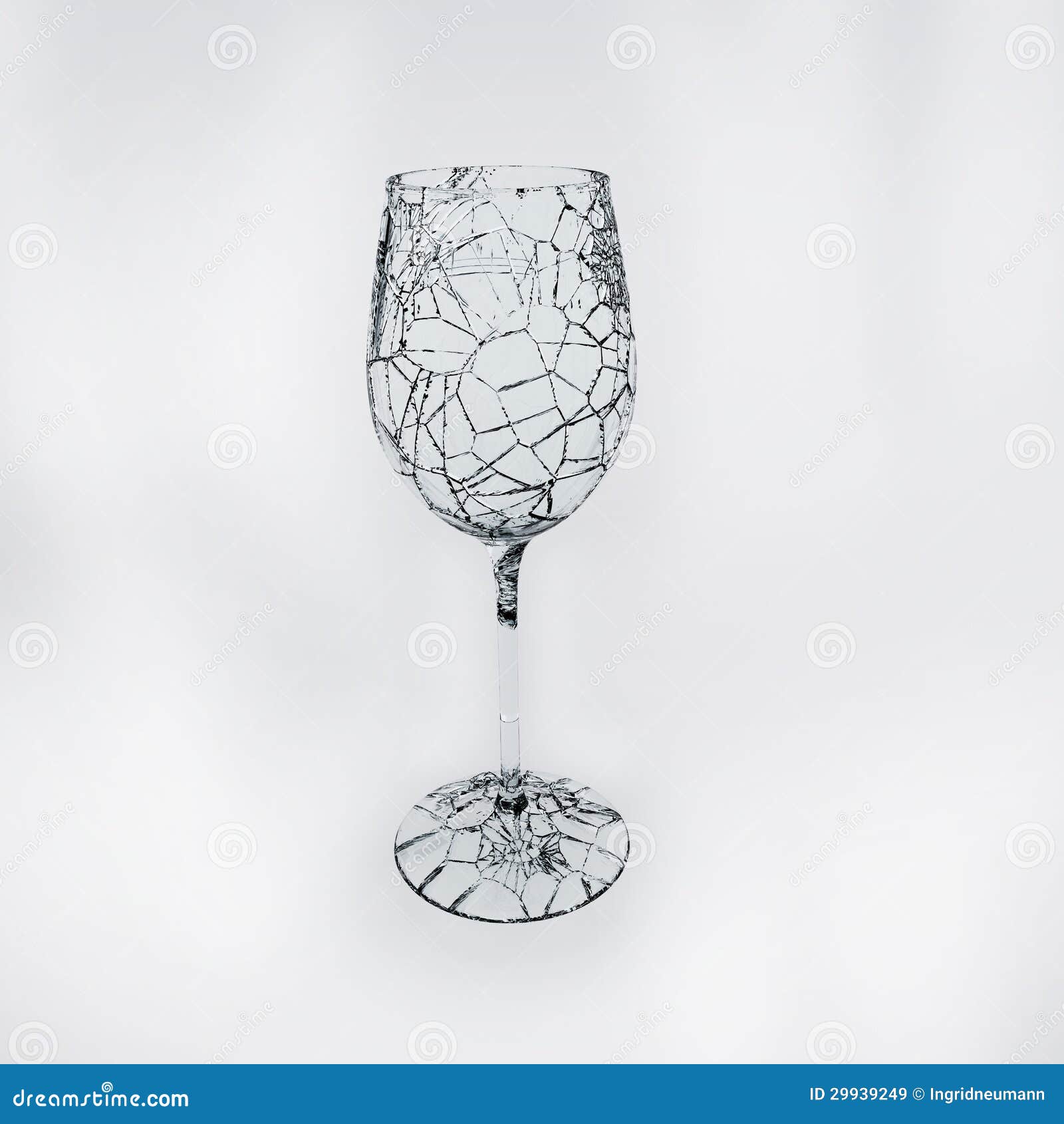 smashed wine glass