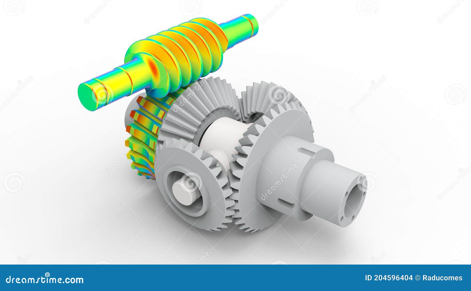 3D Model of the gear assembly