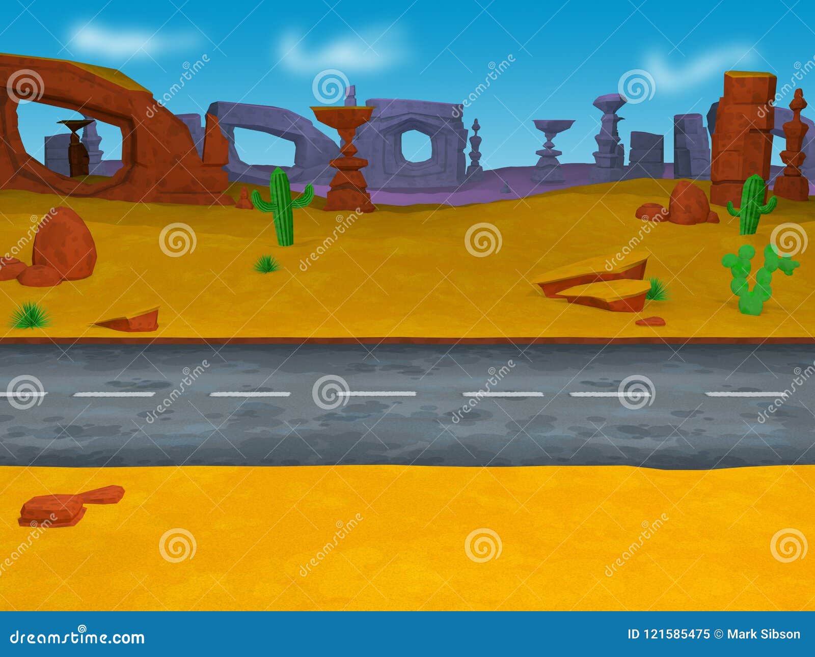 Cartoon Road Going Left To Right Across a Desert Background - 3D Illustration Stock Illustration - Illustration of cards, perspective: 121585475 Cartoon Road Going Left To Right Across a Desert Background - 3D Illustration Stock Illustration - Illustration of cards, perspective: 121585475