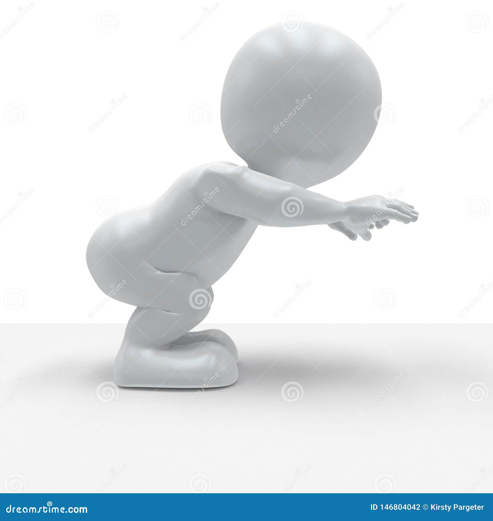 3D Morph Man in yoga pose stock illustration. Illustration of tantric ...