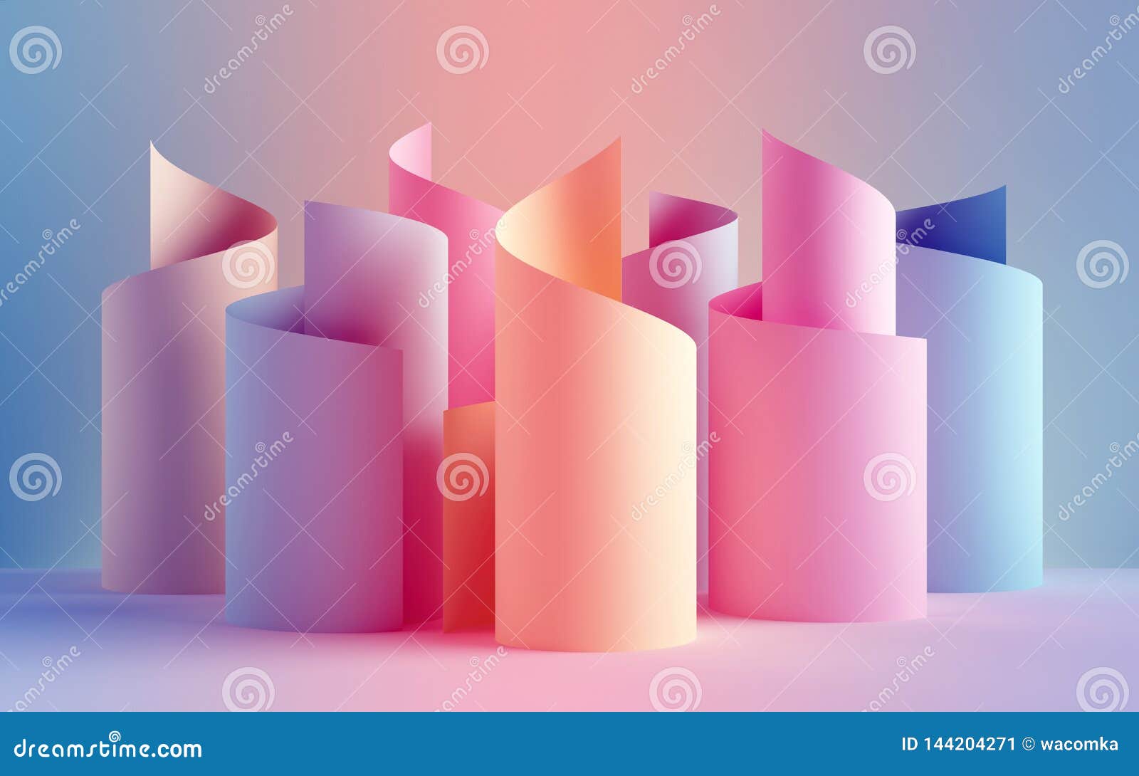 neon curling ribbon