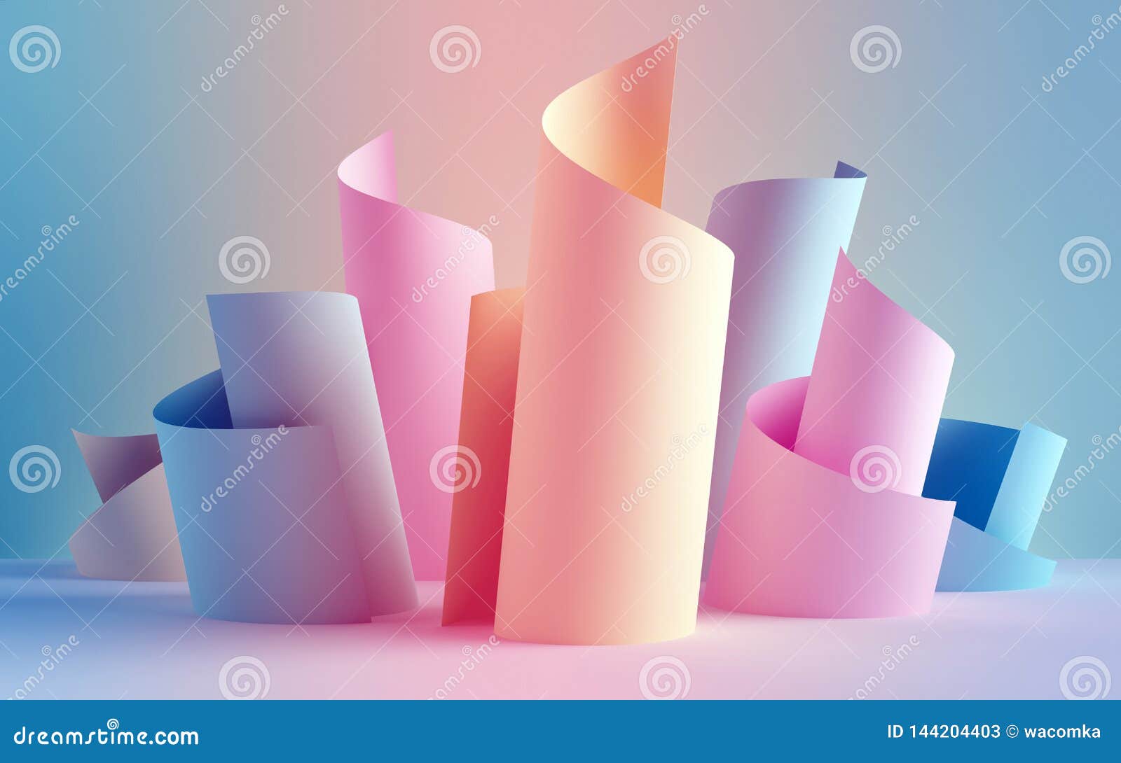neon curling ribbon