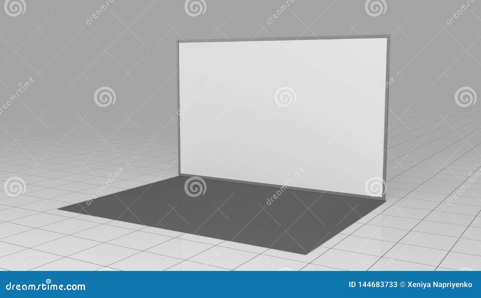 Download 3d Render Press Wall 4x2.5 Meters. Backdrop. Mockup. 3d ...