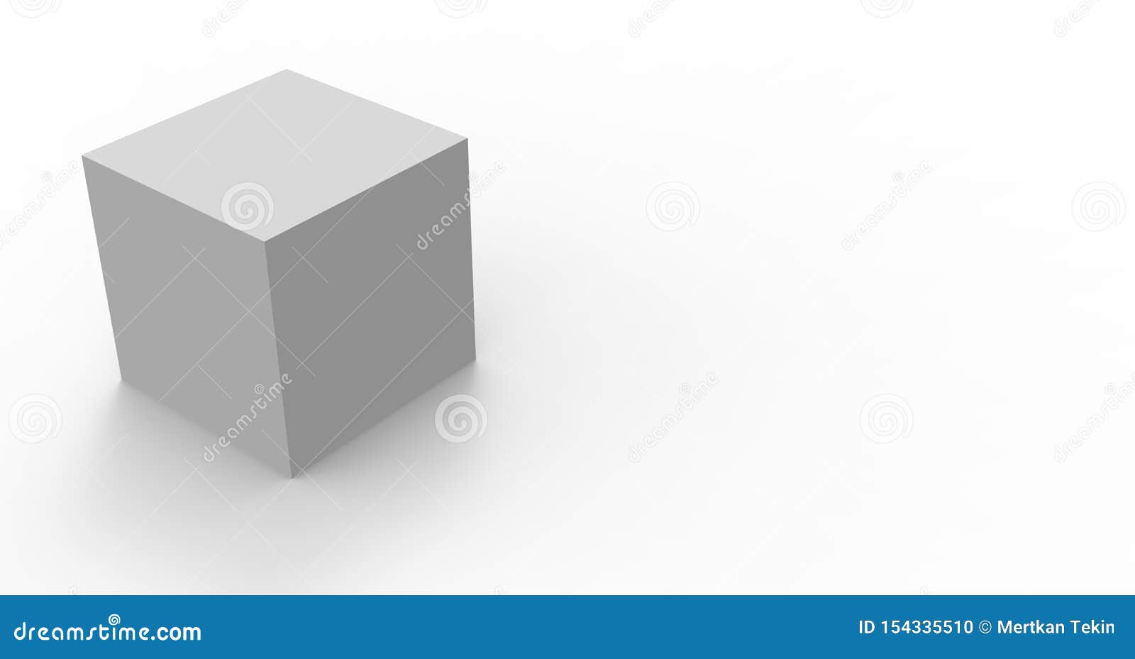 Download 3d Cube Box Render On Isolated Background For Product ...