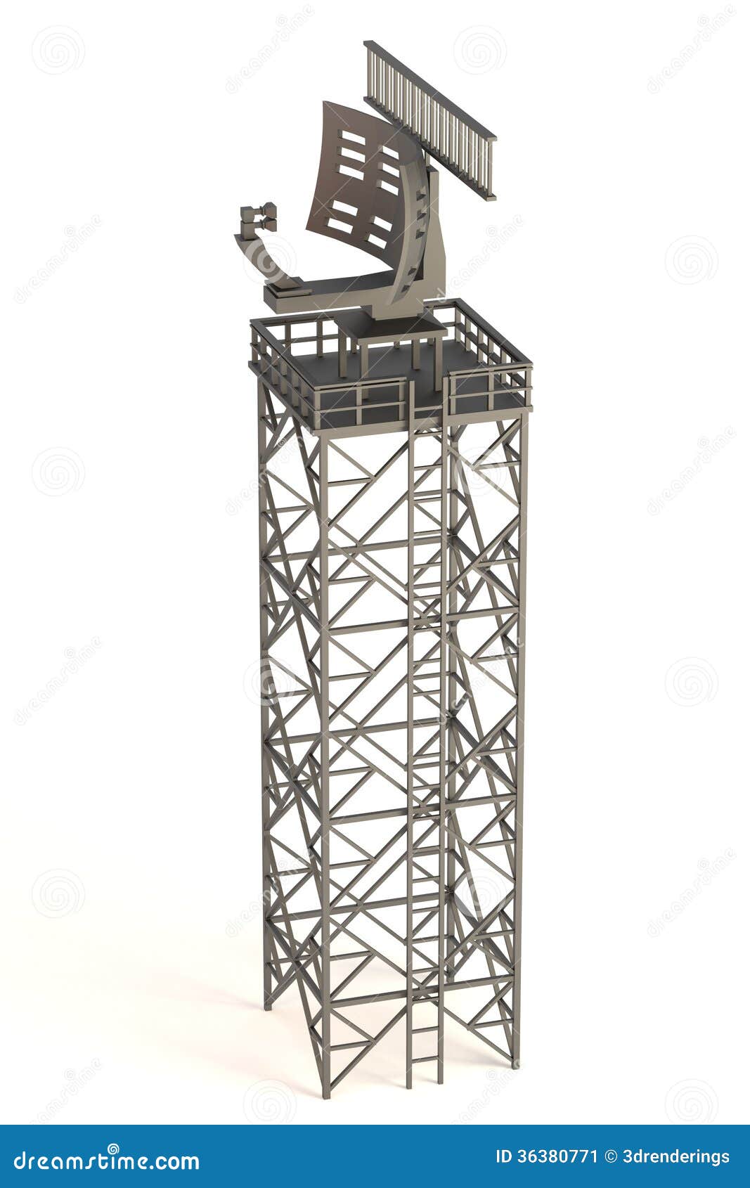 3d render of radar stock illustration. Illustration of illustration - 36380771