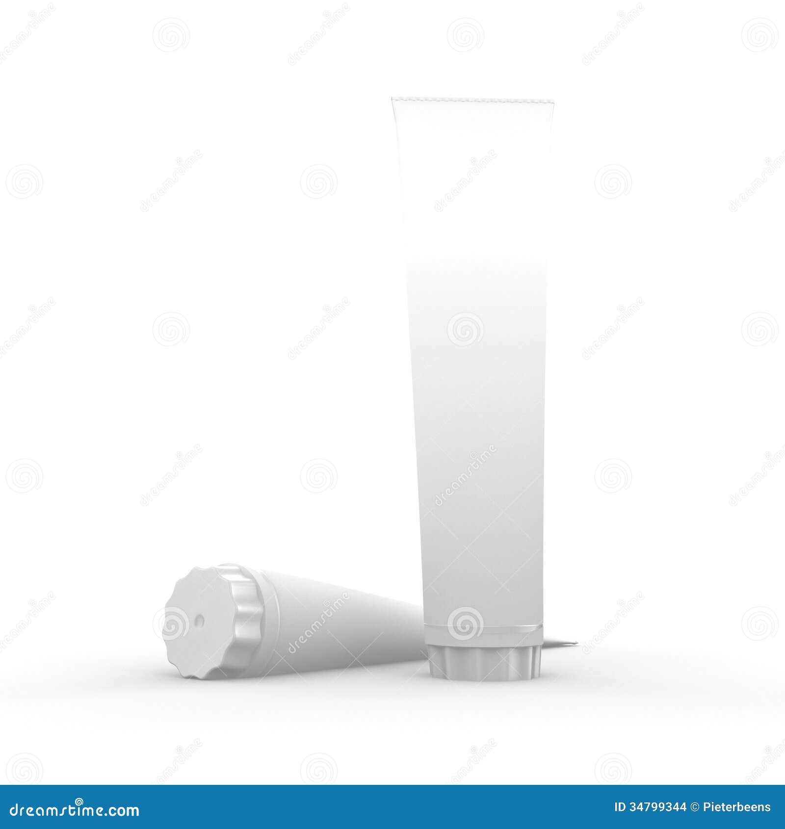 3d Render of Tubes of Toothpaste Stock Illustration Illustration of