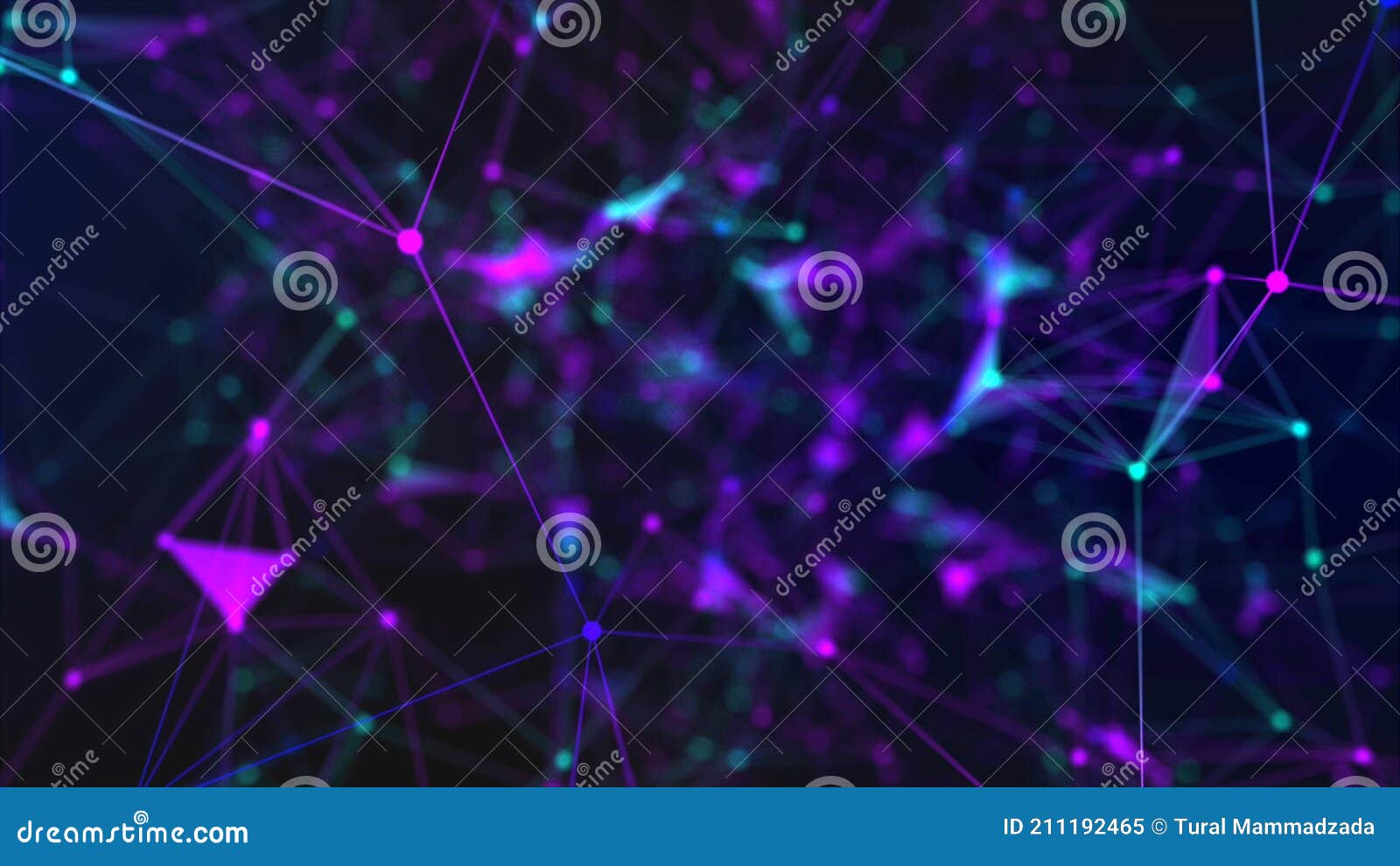 3d rendered  of abstract netwok connection