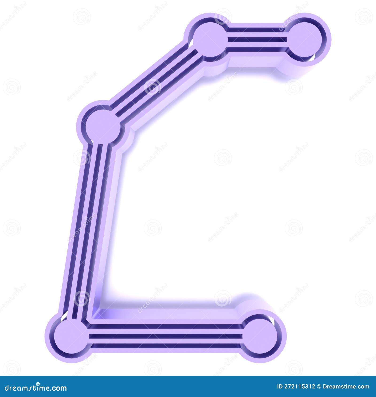 3D Rendered Illustration.Decorative Slanted Letter.Custom Art Font