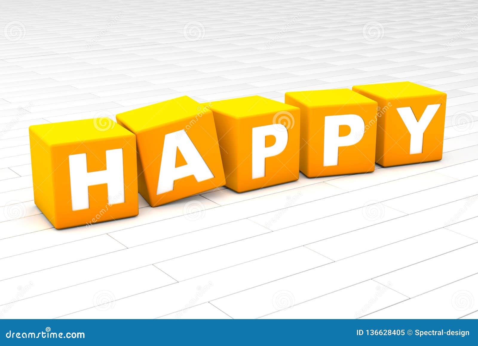 Happy stock illustration. Illustration of life, colorful - 136628405