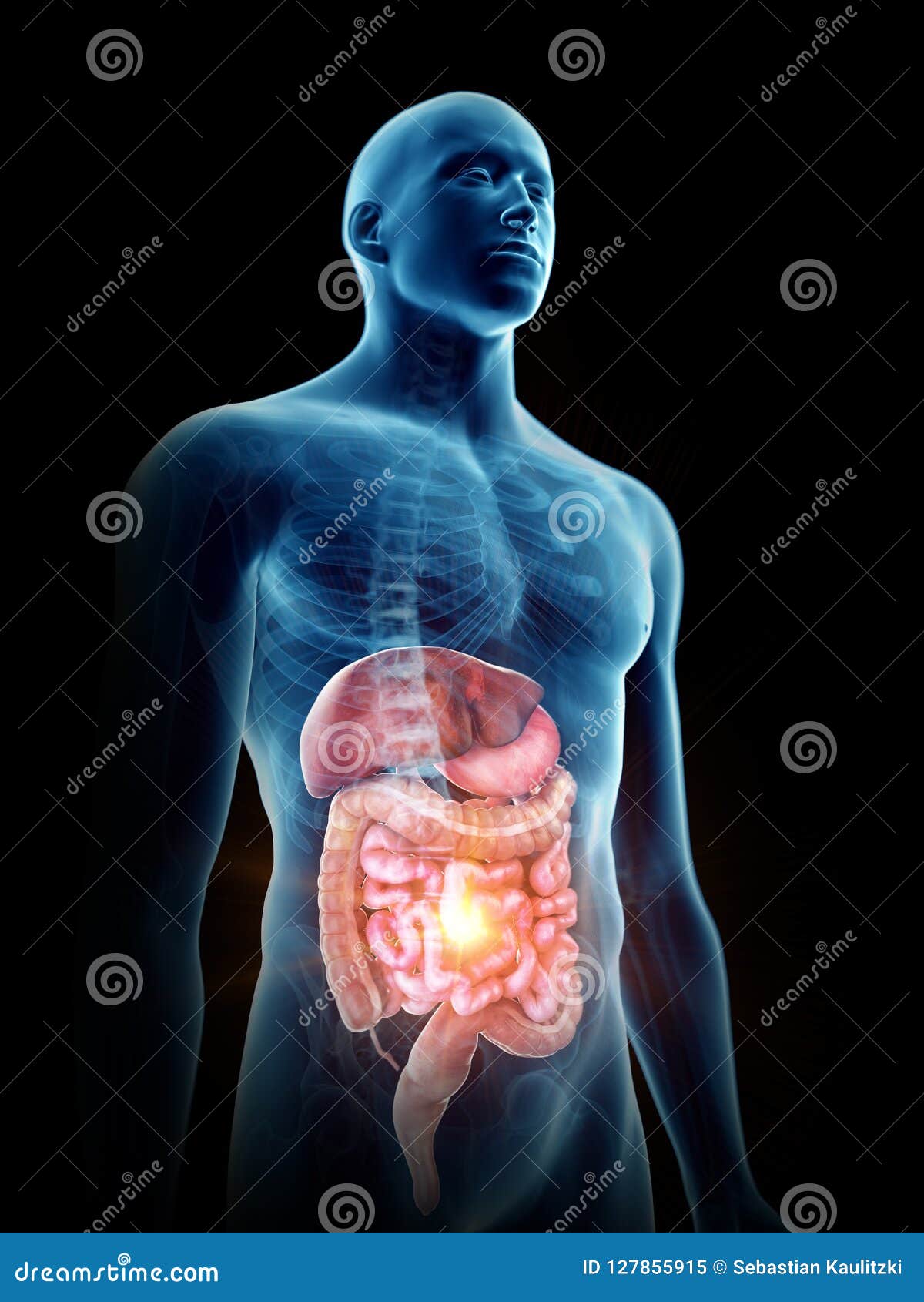 a painful digestive system