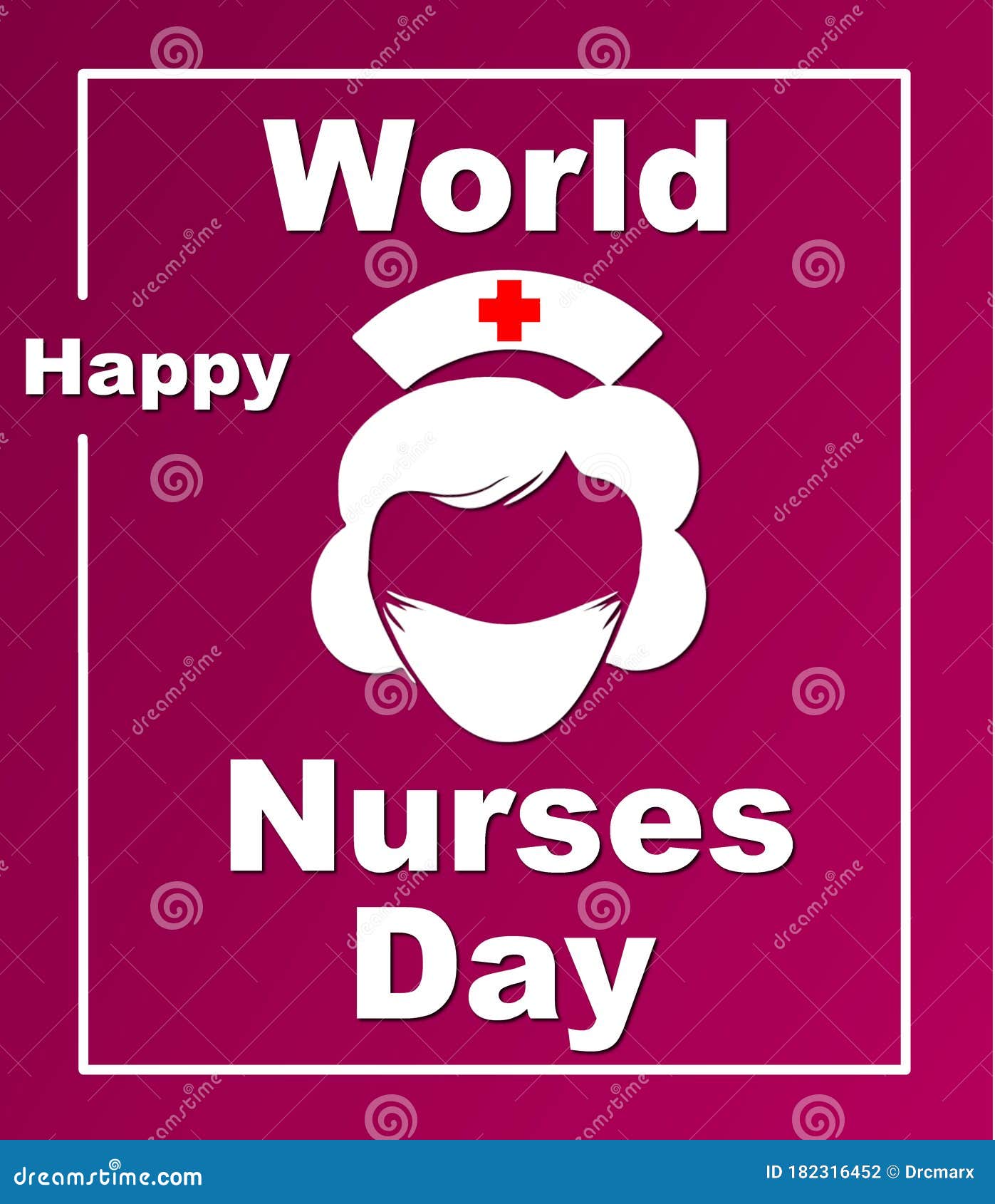 Happy World Nurses Day Poster Editorial Photography Illustration of