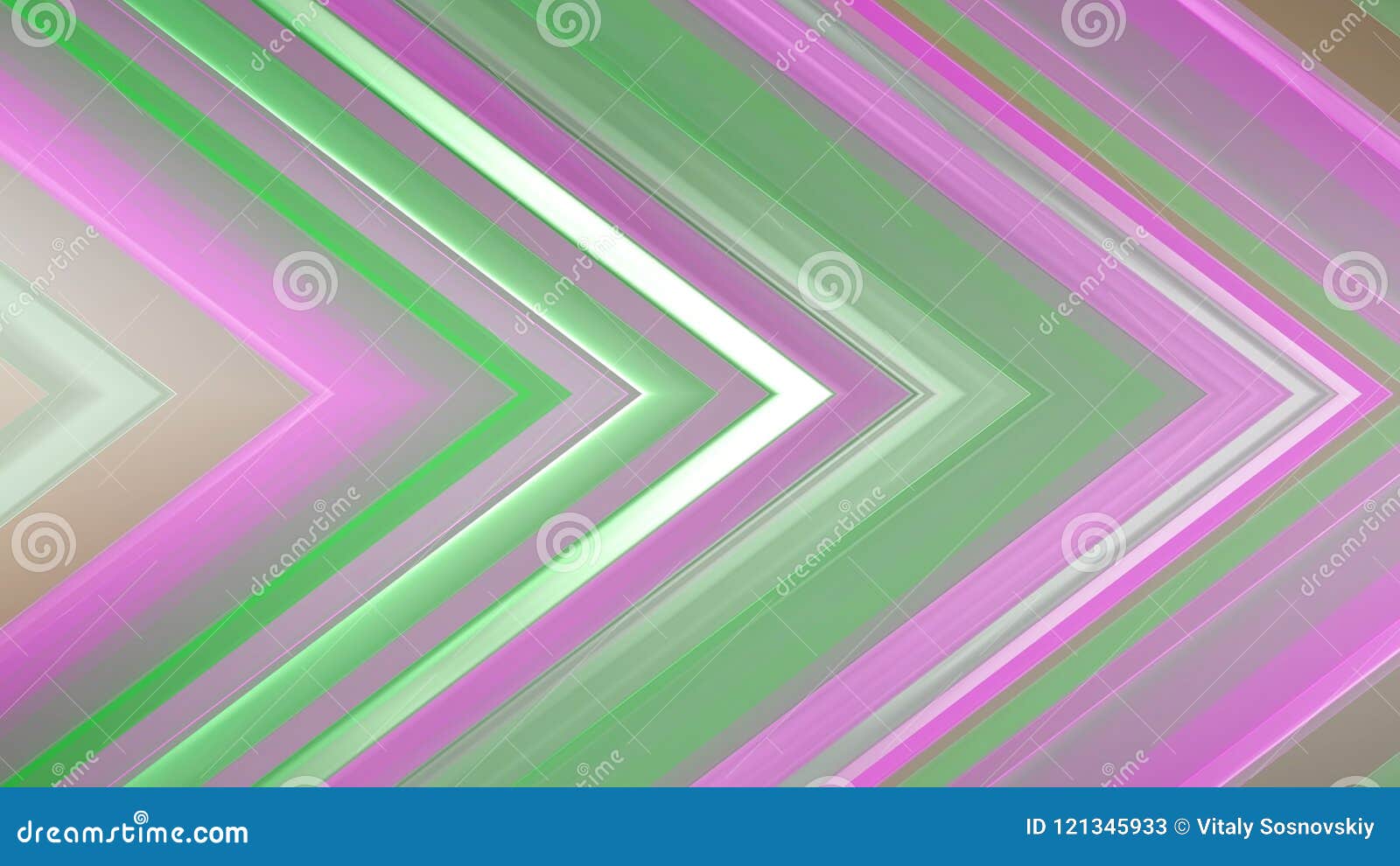 3d Rendering of an Abstract Angular Composition Consisting of Panels