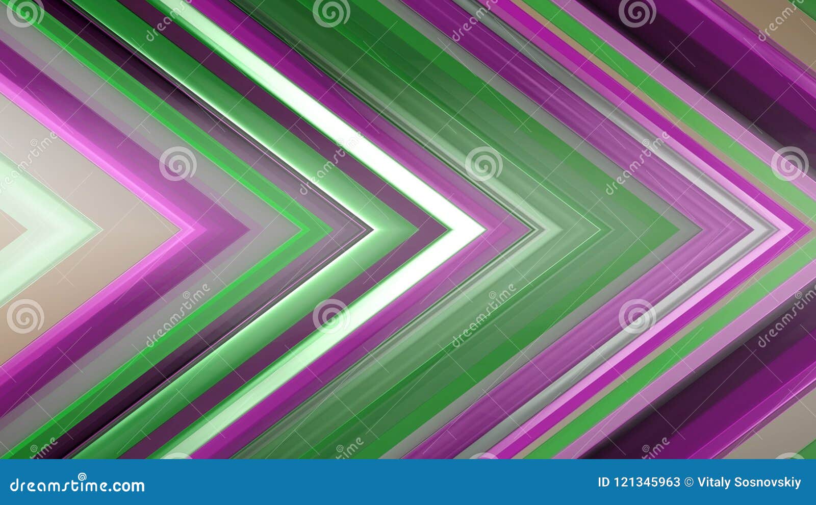 3d Rendering of an Abstract Angular Composition Consisting of Panels