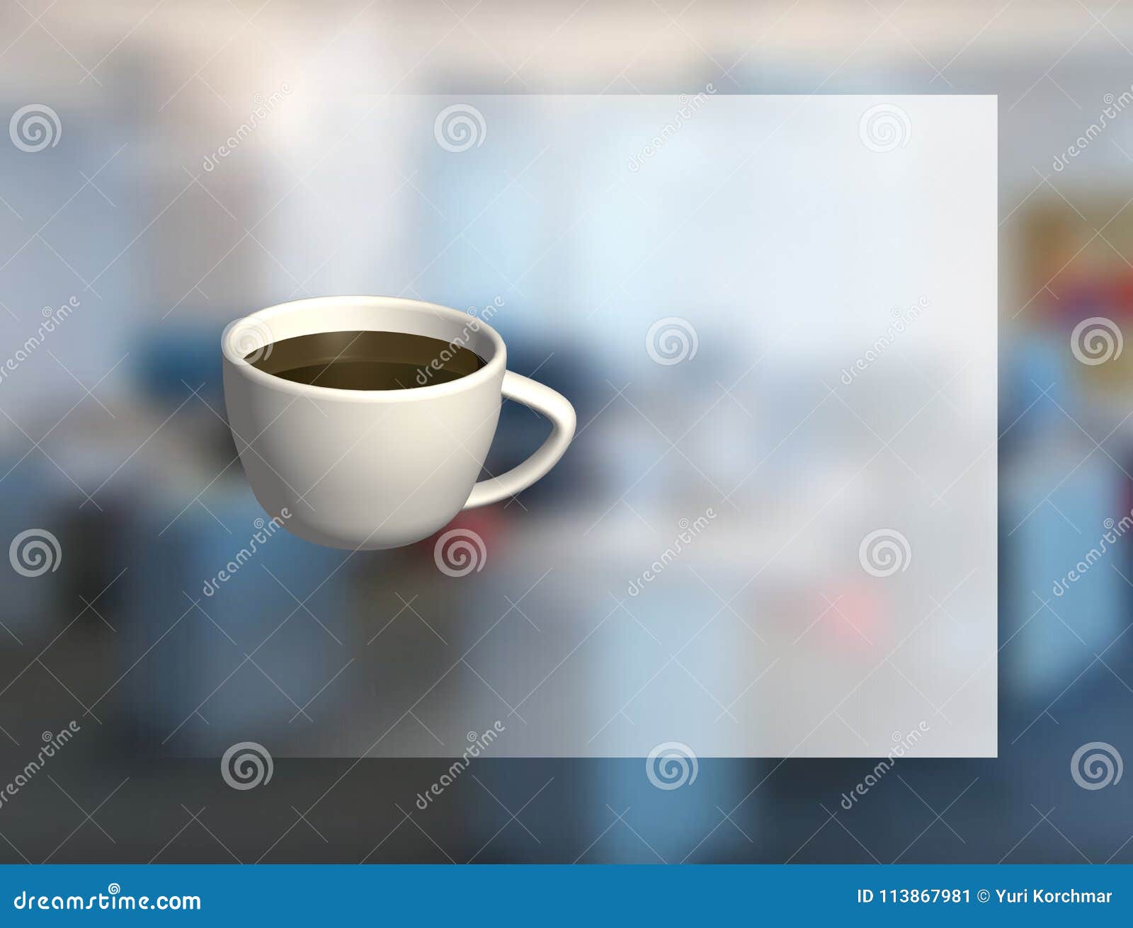 Cup Of Tea. Coffee Break. Background For Announcement. Stock