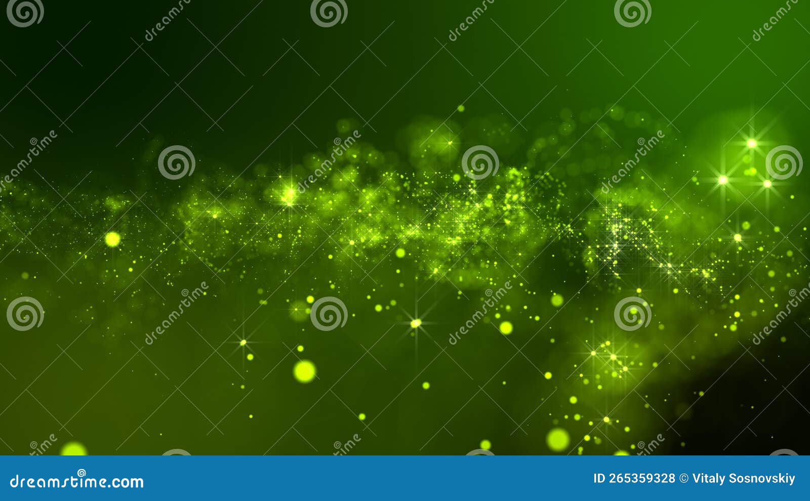 3D Rendering of Bright Abstract Cloud from Particle Structure Stock