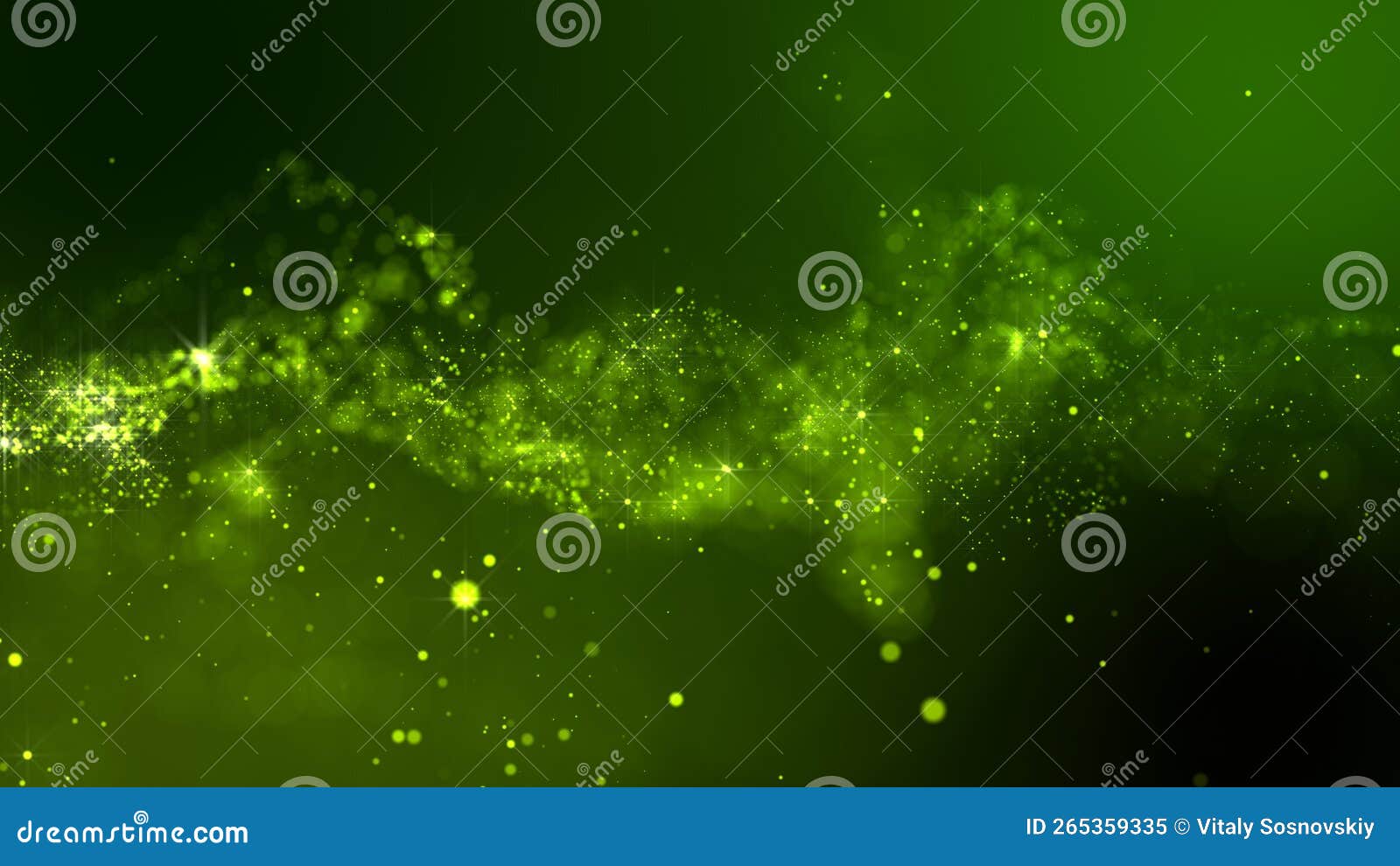 3D Rendering of Bright Abstract Cloud from Particle Structure Stock