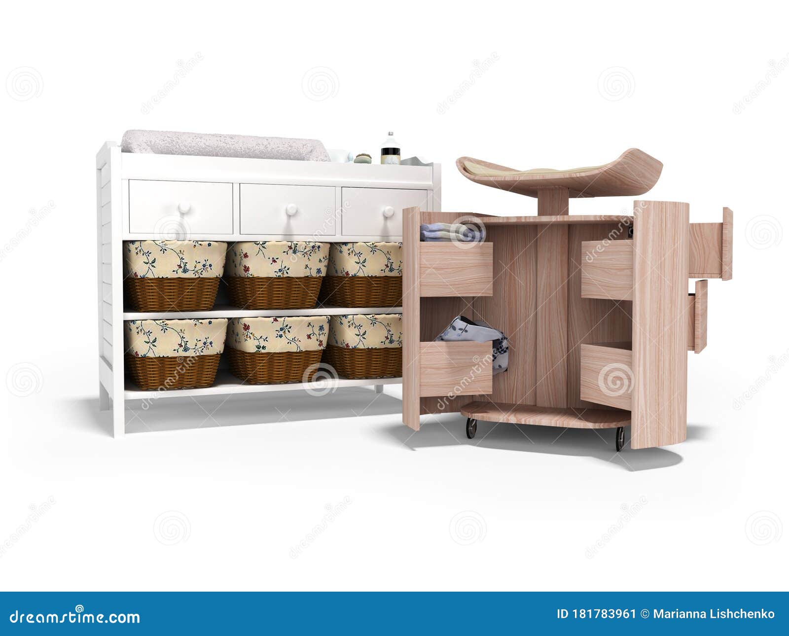 changing table cabinet