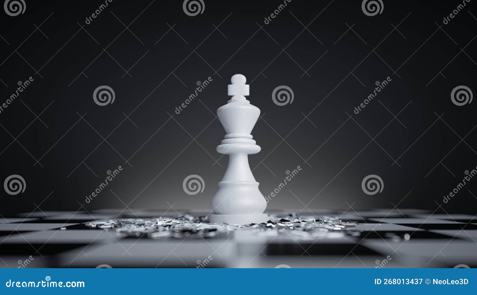 Leadership Concepts Illustrated A 3d Chess Board Game Render