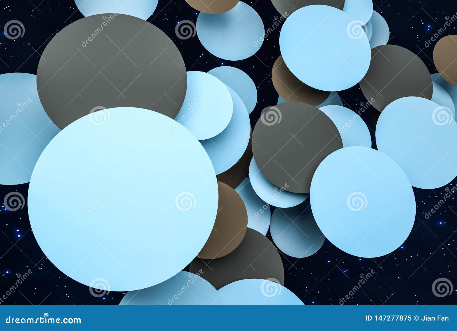 Download 3d Rendering Circle Frame Card Template Stock Illustration Illustration Of Logo Shadow 147277875