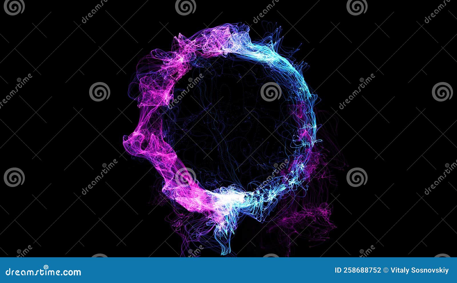 3D Rendering Cosmic Energy Strings. Energy Flows in the Form of Thin