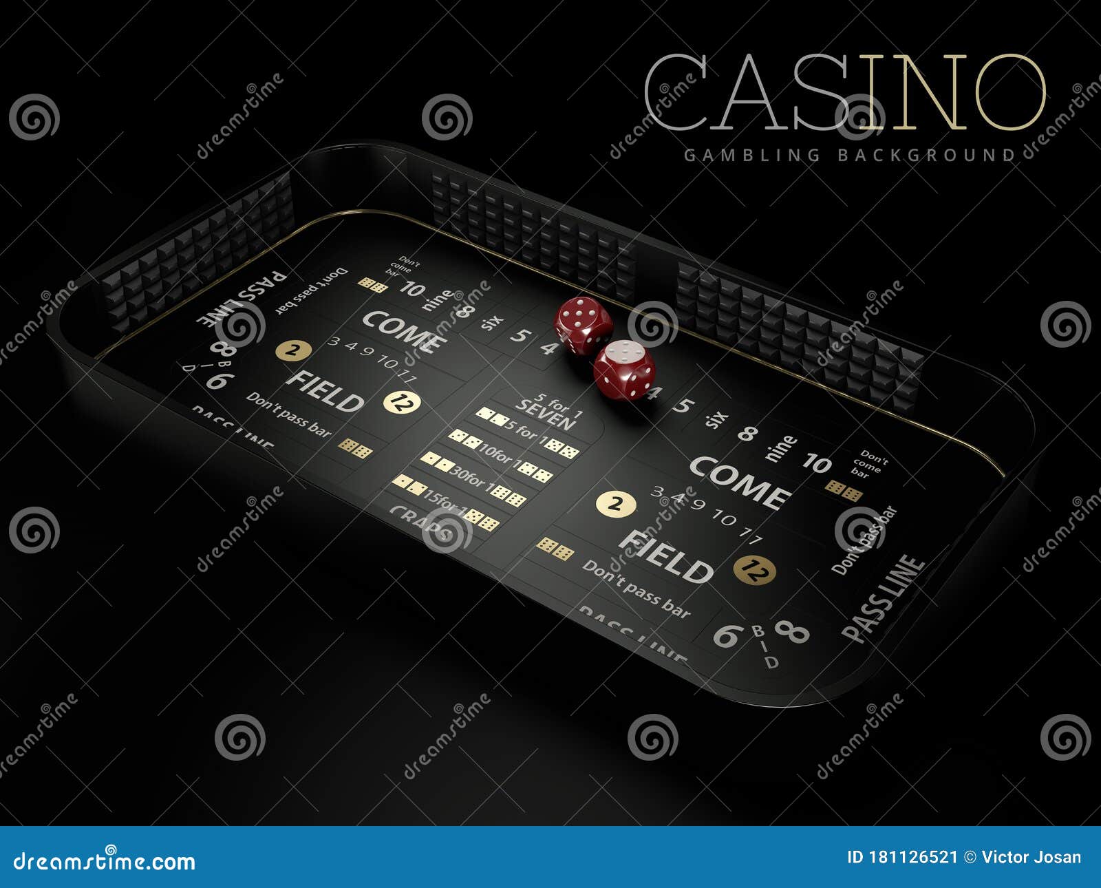 Craps Table Layout Stock Illustrations 30 Craps Table Layout Stock
