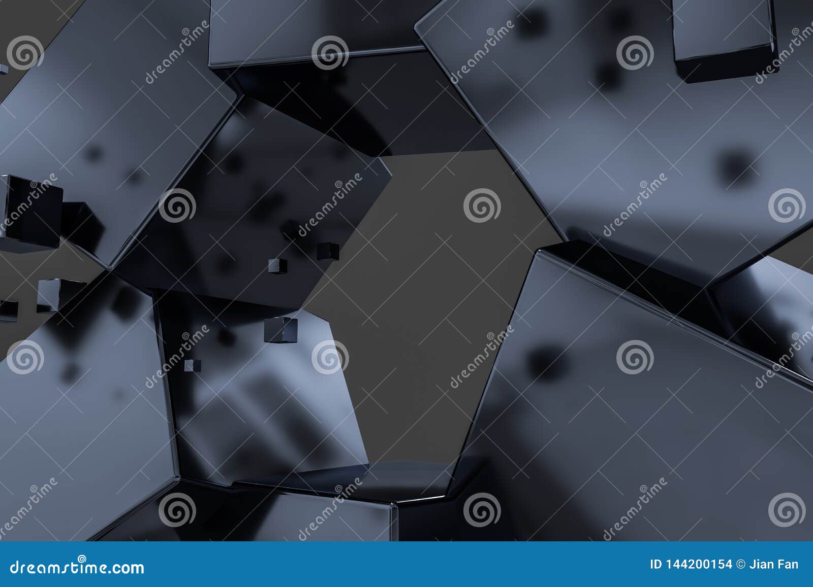 3d Rendering Creative Cubes With Sense Of Science And - 