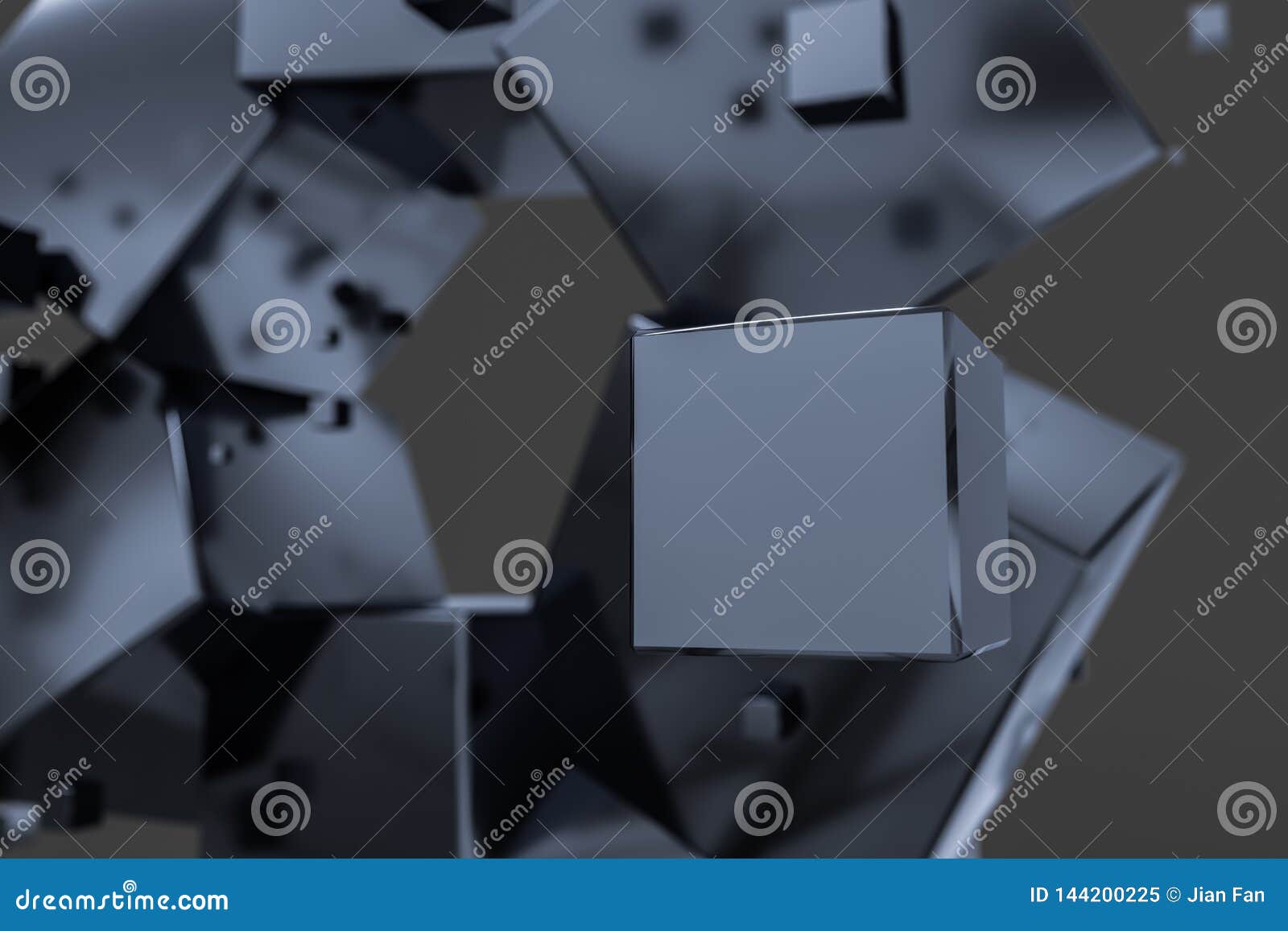 3d Rendering Creative Cubes With Sense Of Science And - 