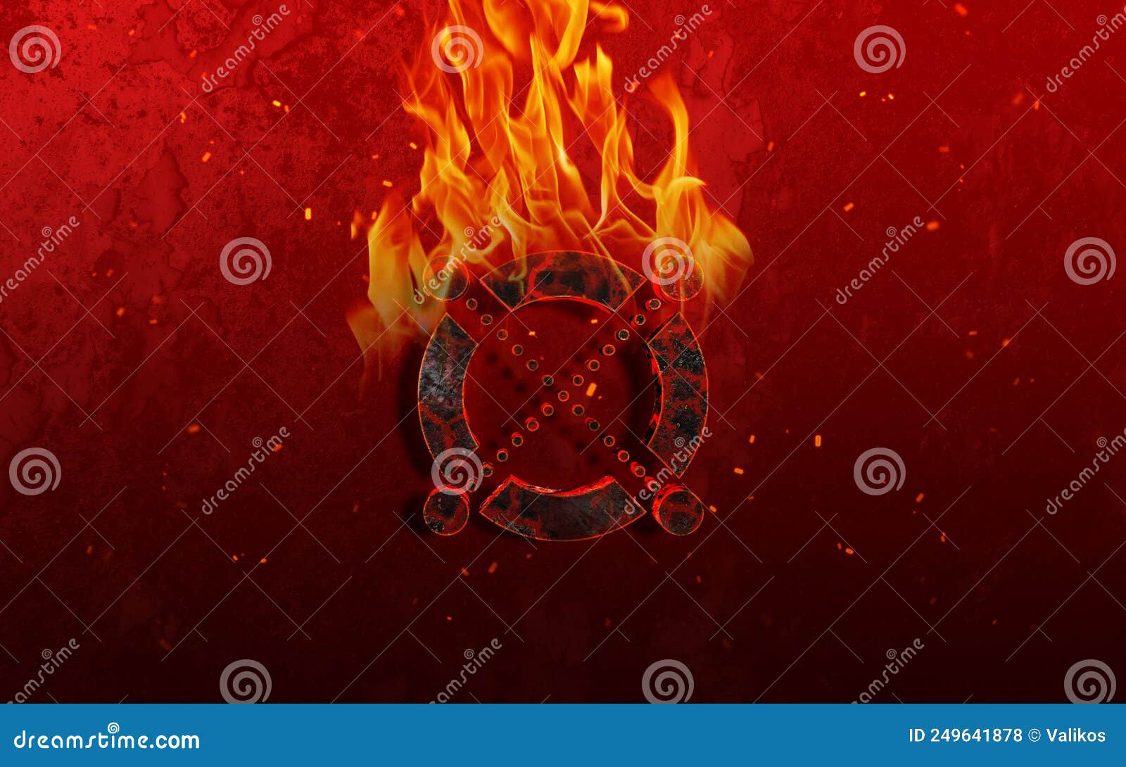 3d rendering cryptocurrency coin on colorful background, cryptocurrency concept 3d 