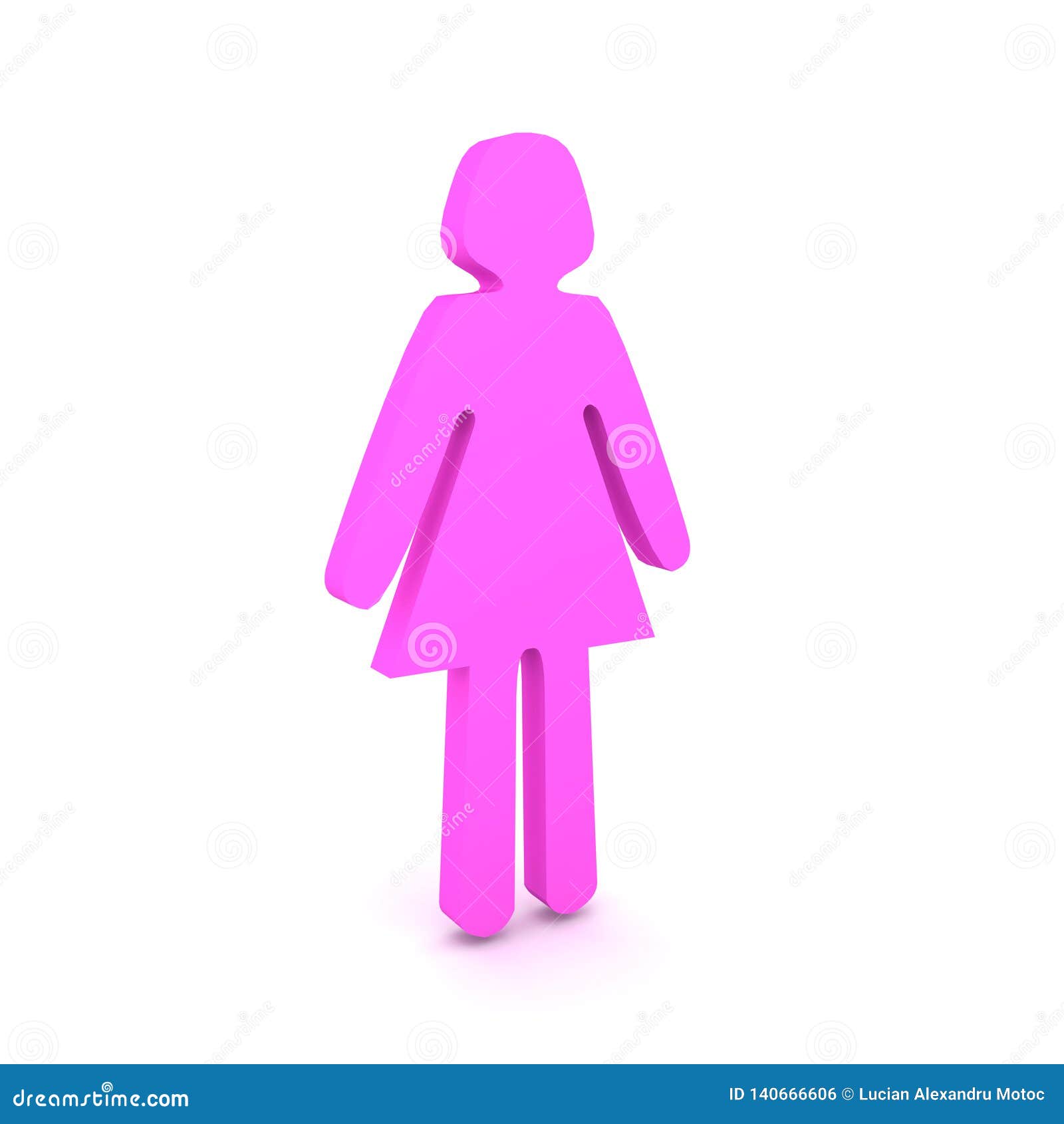 3d rendering of a female outline