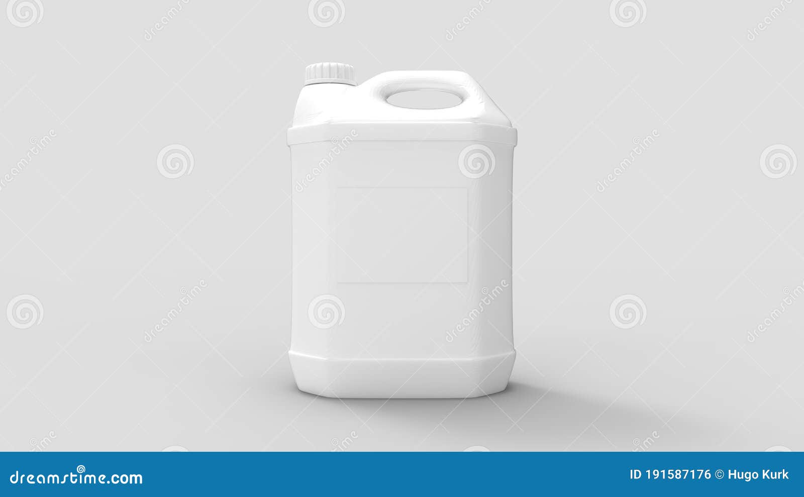 3d Rendering of a Fluid Can Canister Packaging Industrial Isolated