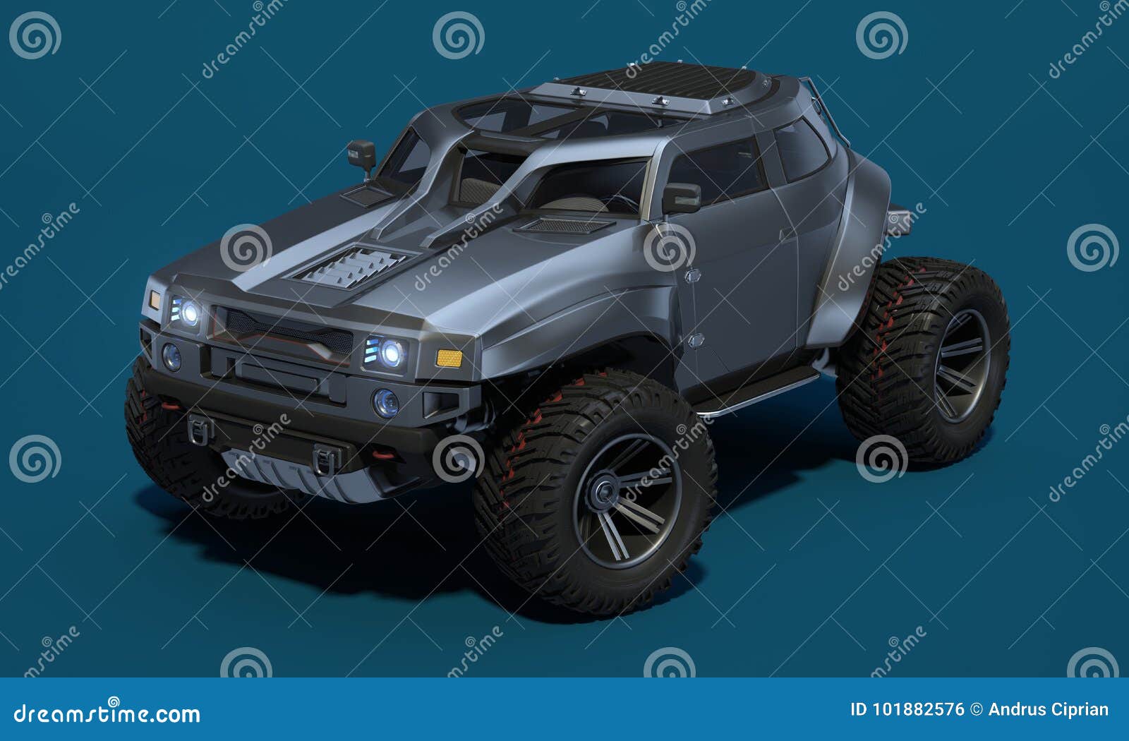 3d Rendering Generic Concept Car Stock Illustration