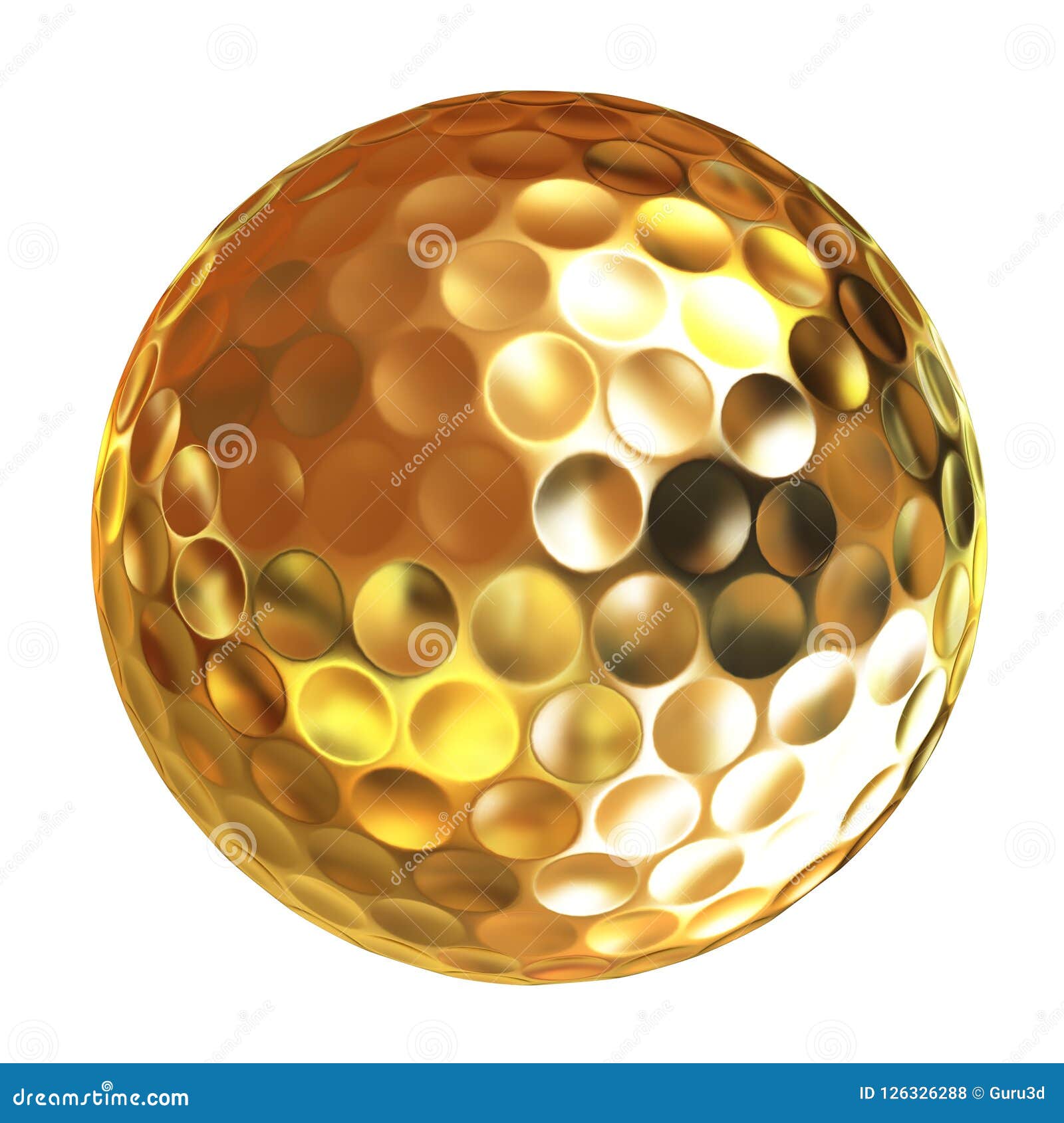 Gold Golfball Stock Illustrations – 322 Gold Golfball Stock ...