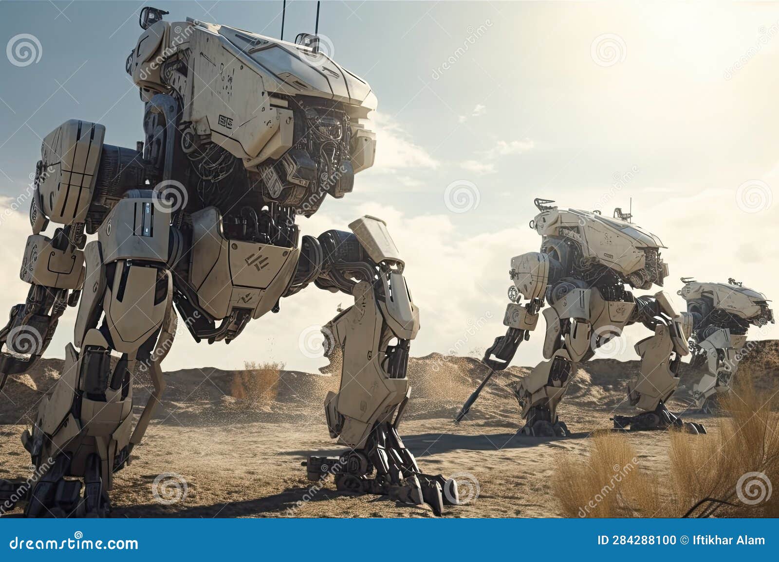 Futuristic military robots 2025