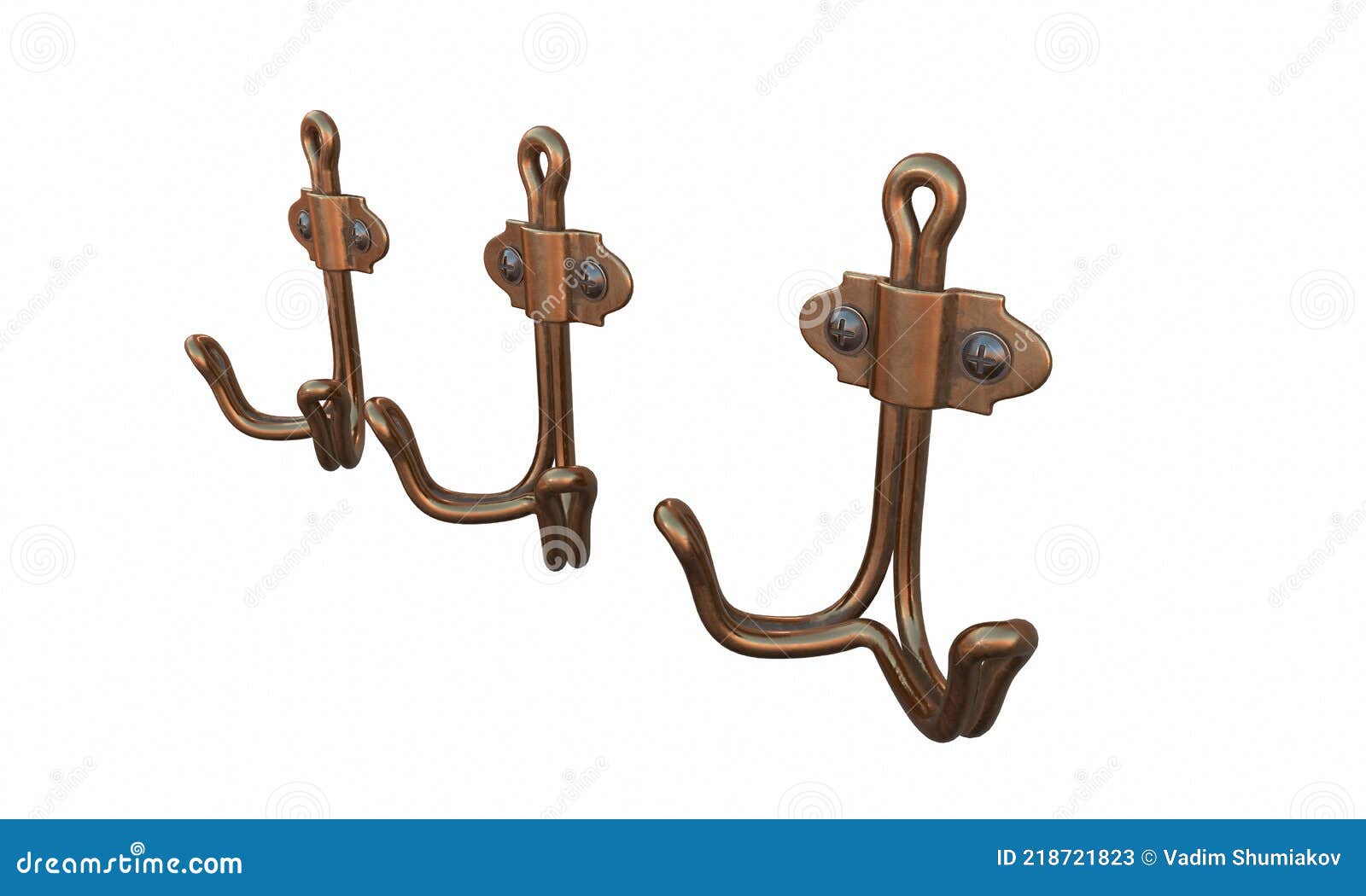 3D Rendering Illustration of an Sshaped Meat Hook Stock Illustration Illustration of isolated