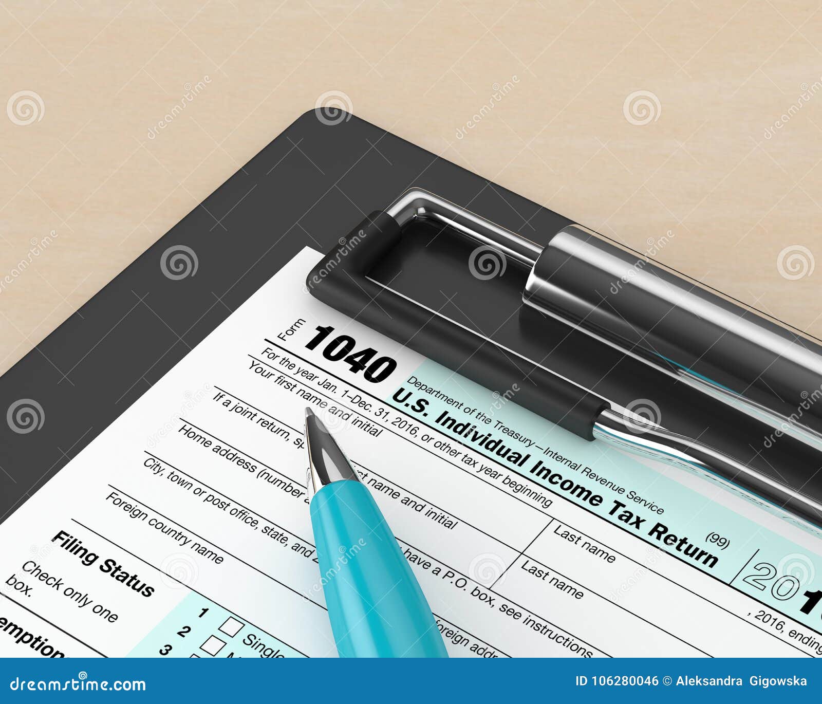 3d-rendering-of-1040-individual-income-tax-return-form-editorial-photo