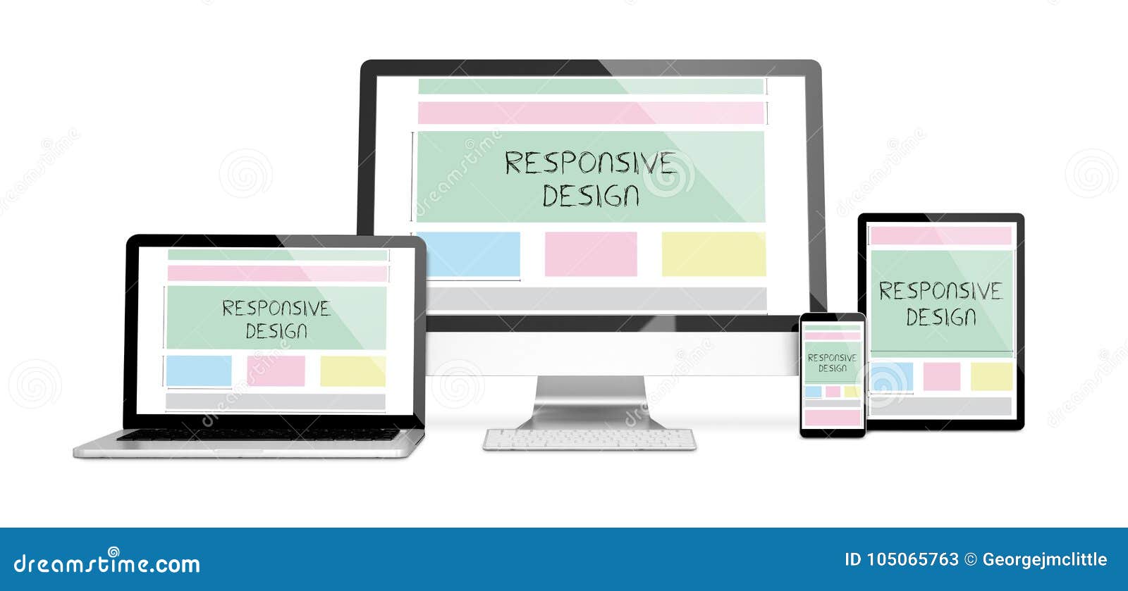 Download Devices Isolated Mockup Responsive Design Stock ...