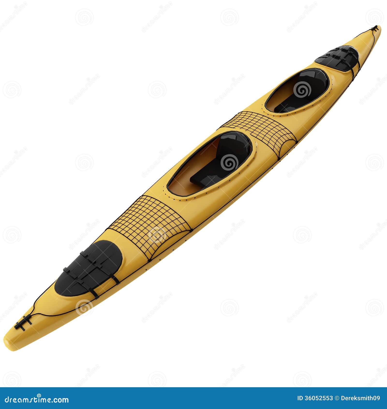 3d Rendering of a Kayak stock illustration. Illustration of river