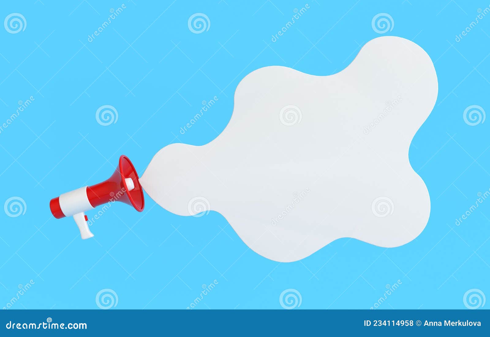 3d Rendering Loudspeaker, Megaphone, Service for Influencer Advertising