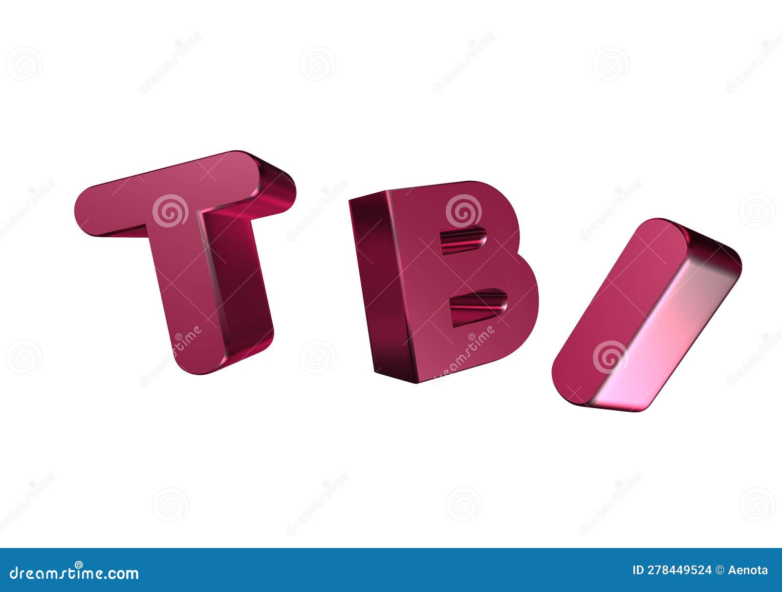3D Rendering Metal TBI Abbreviation Traumatic Brain Injury Concept