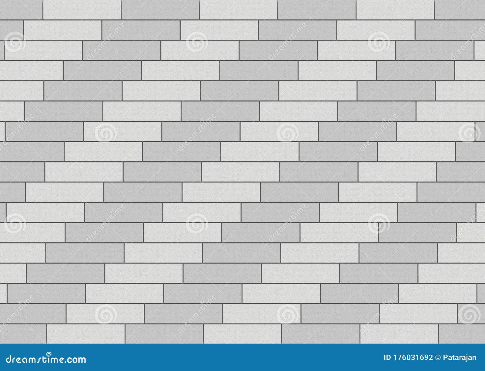 3d rendering. modern gray rectangular  brick block wall background