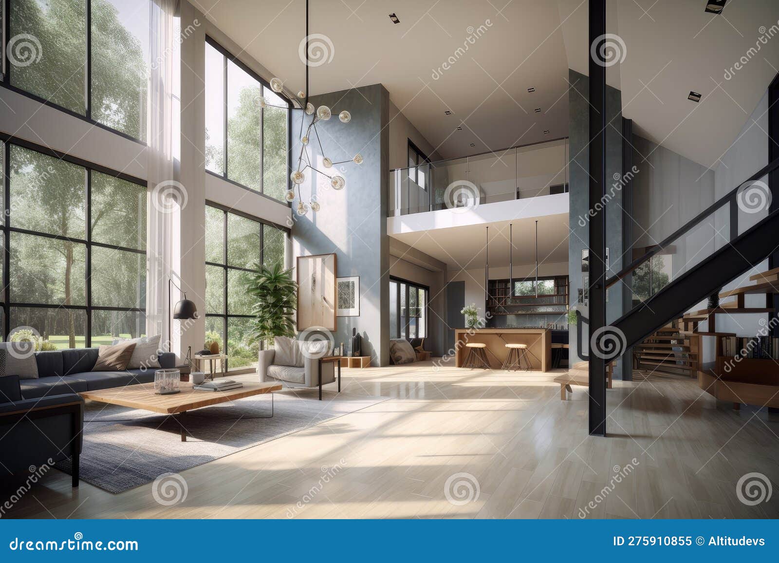 Exotic Penthouse Properties With High Ceilings And Large Windows photo