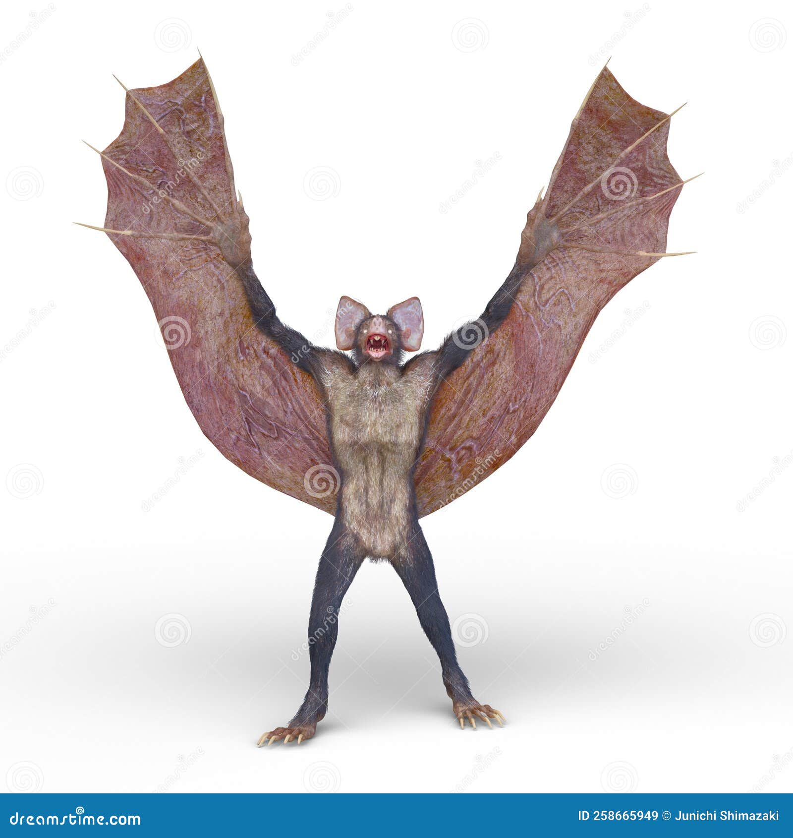 3D Rendering of a Monster Bat Stock Illustration - Illustration of ...