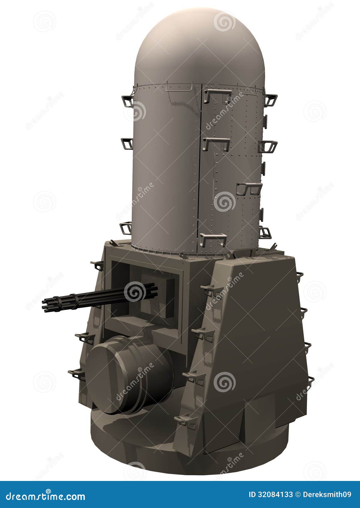 3d rendering of a phalanx ciws