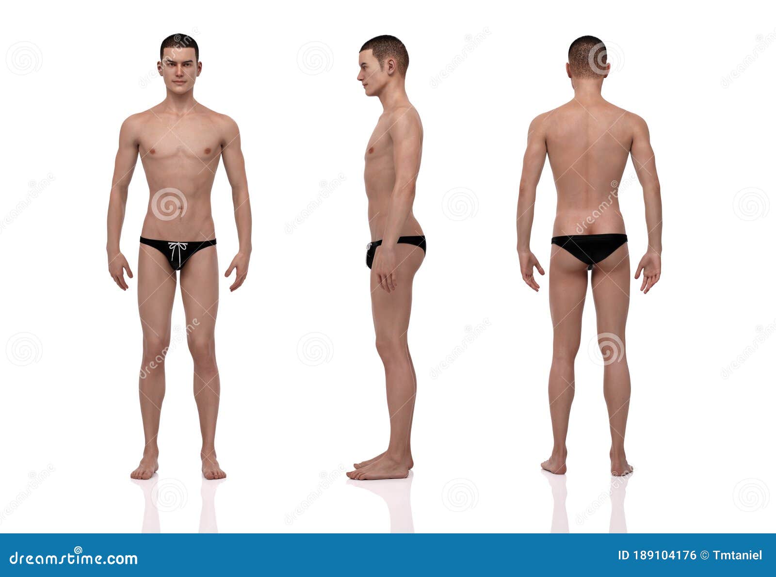 Sinfonía Por Enmarañarse 3D Rendering : Portrait of Standing Male Ectomorph Skinny Body Type Stock  Illustration - Illustration of anatomy, fitness: 189104176