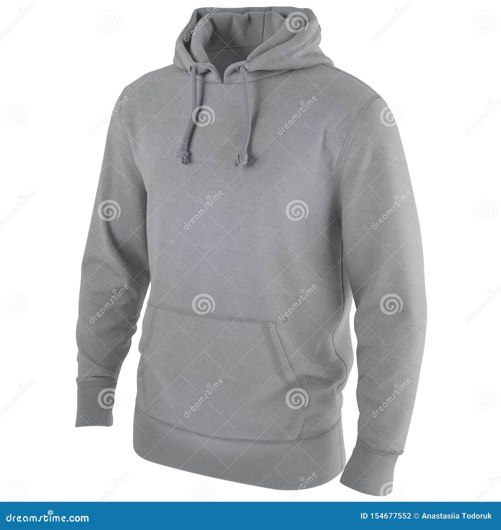 Download 3d Rendering Realistic Hoodie Mockup Stock Illustration ...