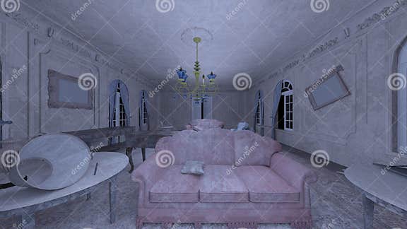 dreamstime ruined living room